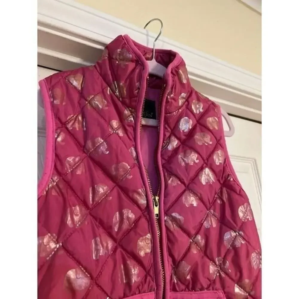 Simply southern pink‎ elephant youth large vest